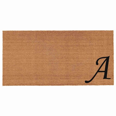 Calloway Mills Monogram Door Mat, Black, Natural, 30 in W x 48 in L 153623048A